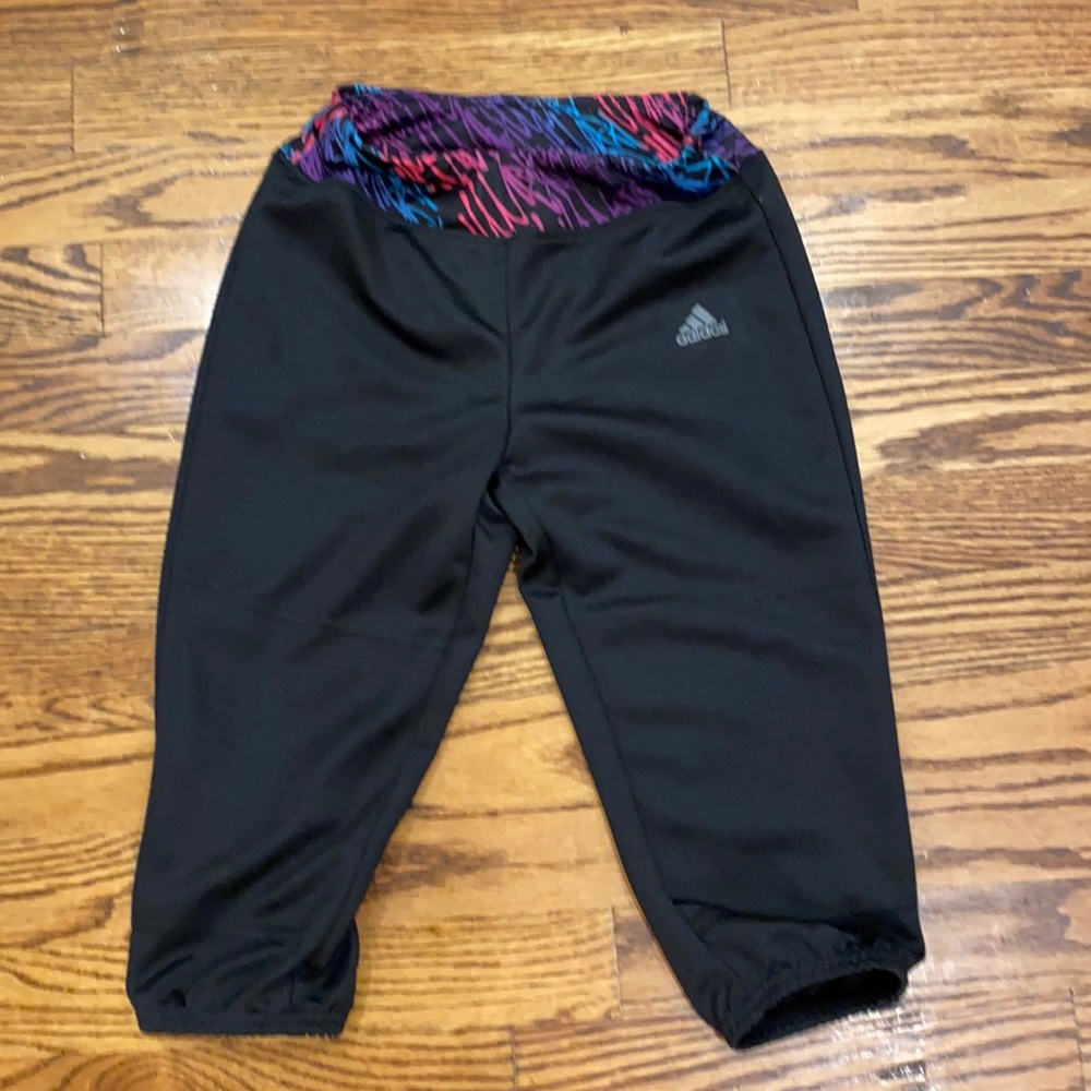 Girls Adidas baseball pants small youth